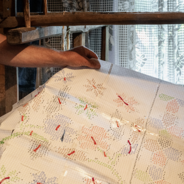 behind every woven fabric there’s a drawing like this one