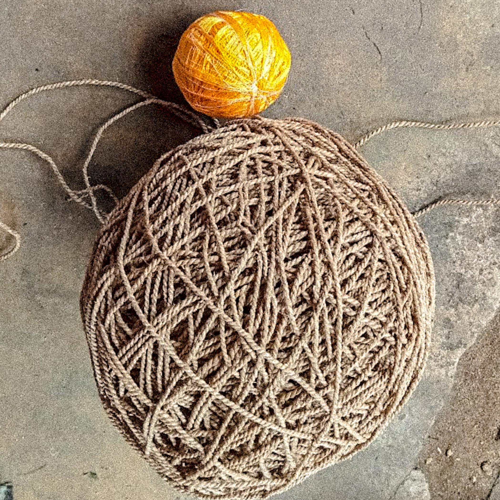 Water hyacinth and fish twine, a perfect match